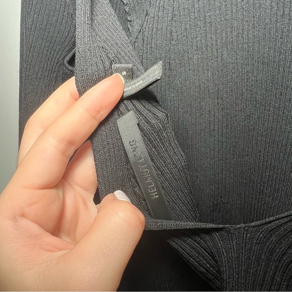 Helmut Lang Black Open Back Long Sleeve Top - Picture 7 of 8
